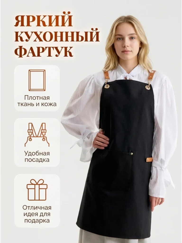 Фартук кухонный с надписью