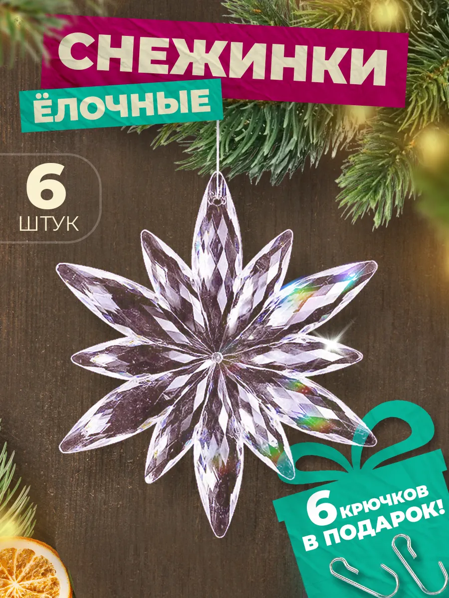 «Елочные игрушки» Снежинки на елку